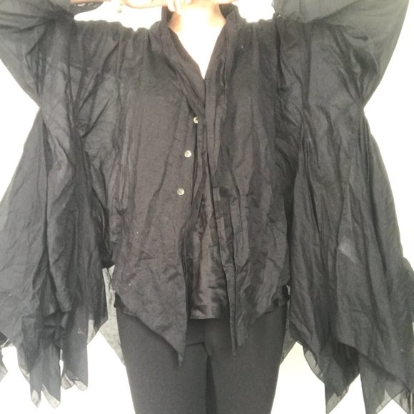 NOT FOR SALE - Moyuru Avant Garde Goth Button Down Blouse - Picture 8 of 11